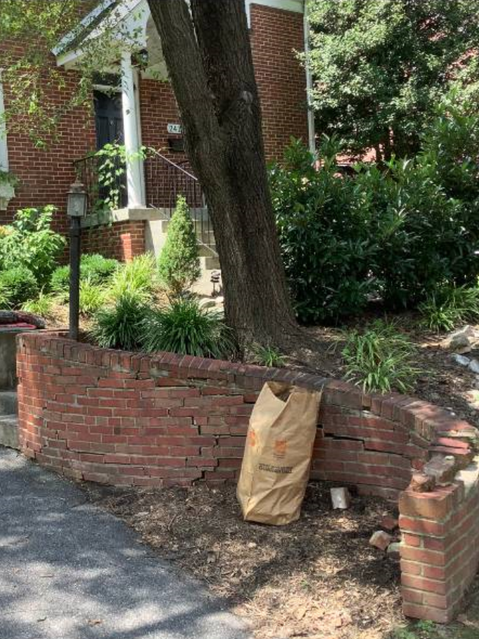 Before: Retaining wall — Golden Master project