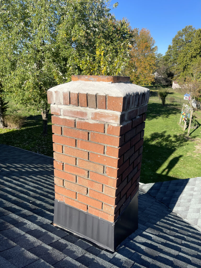 Before work on a Golden Master chimney project